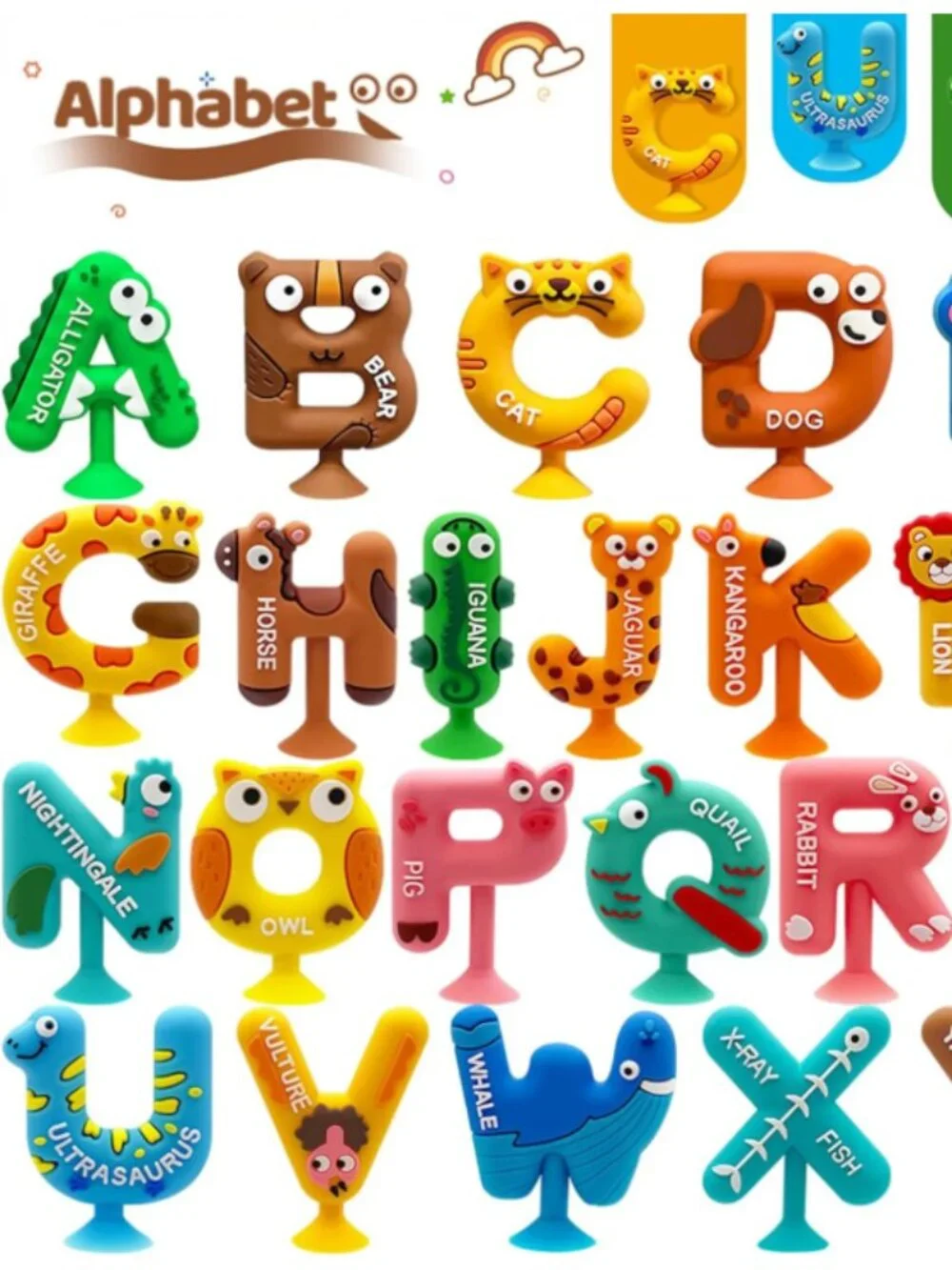 26pcs Alphabet Bath Toys for Toddlers